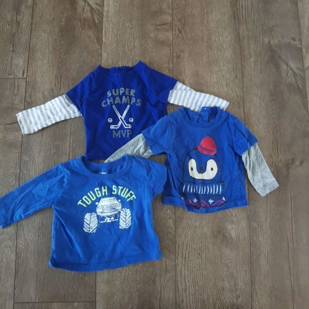 Joe Fresh / Oshkosh shirt bundle 3-6 M
